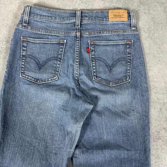 Levis 512 Perfectly Slimming Bootcut Denim Medium Wash Jeans - Size: 10P - Picture 10 of 12